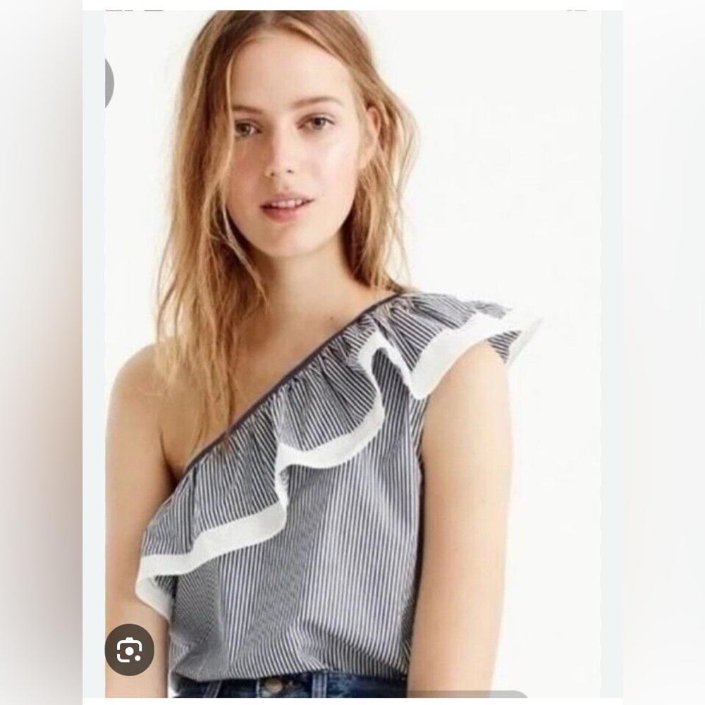 J Crew One Shoulder Top